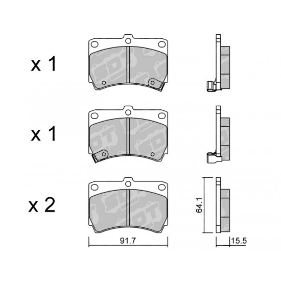 Klocki Galfer/SDT Brakes High Performance S-50 2175500