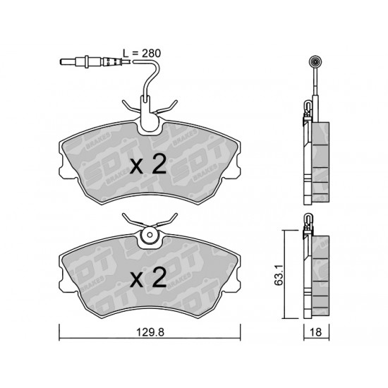 Klocki Galfer/SDT Brakes High Performance S-50 2175900