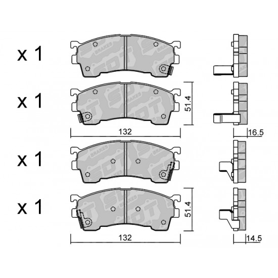 Klocki Galfer/SDT Brakes High Performance S-50 2176000