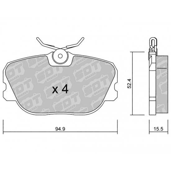 Klocki Galfer/SDT Brakes High Performance S-50 2176300