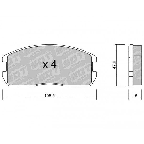 Klocki Galfer/SDT Brakes High Performance S-50 2176500