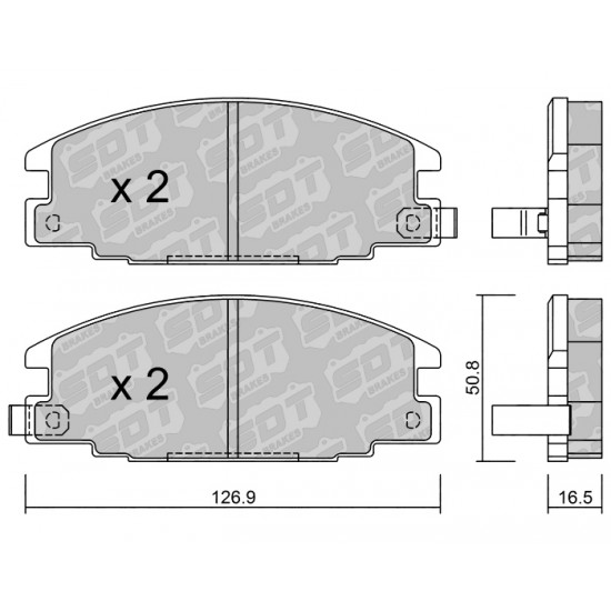 Klocki Galfer/SDT Brakes High Performance S-50 2176600