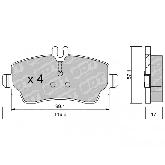 Klocki Galfer/SDT Brakes High Performance S-50 2177300