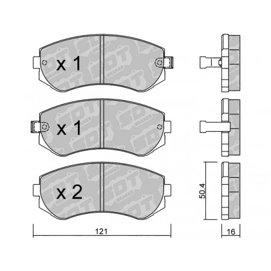 Klocki Galfer/SDT Brakes High Performance S-50 2178100