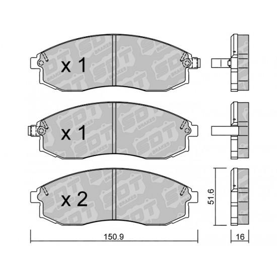 Klocki Galfer/SDT Brakes High Performance S-50 2178401