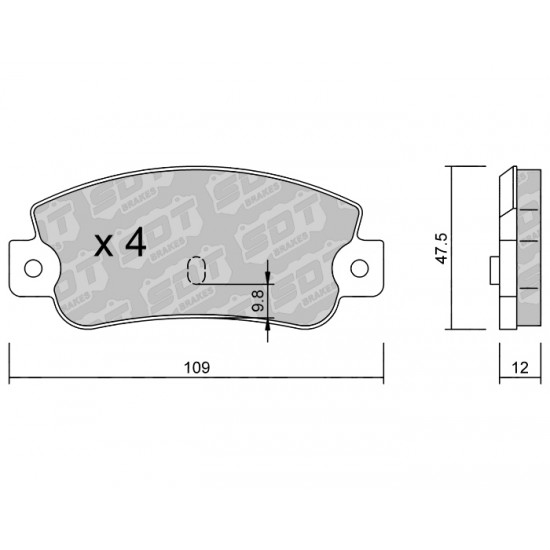 Klocki Galfer/SDT Brakes High Performance S-50 2178900