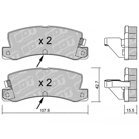 Klocki Galfer/SDT Brakes High Performance S-50 2179102