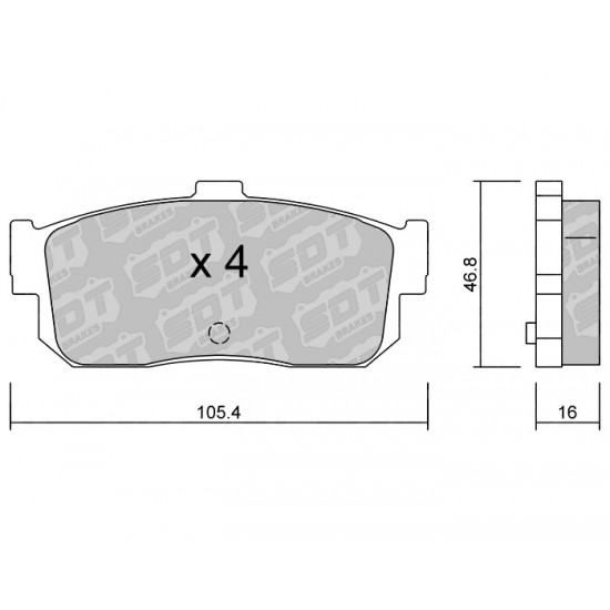 Klocki Galfer/SDT Brakes High Performance S-50 2179300