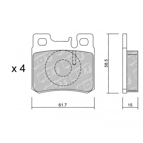 Klocki Galfer/SDT Brakes High Performance S-50 2179400