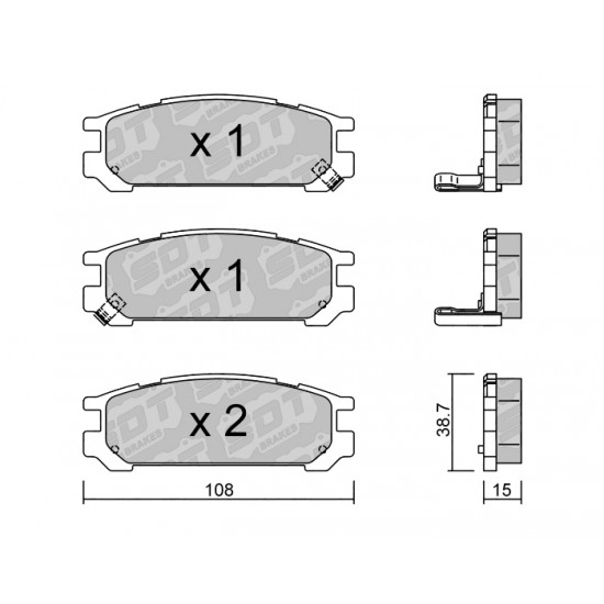 Klocki Galfer/SDT Brakes High Performance S-50 2179500