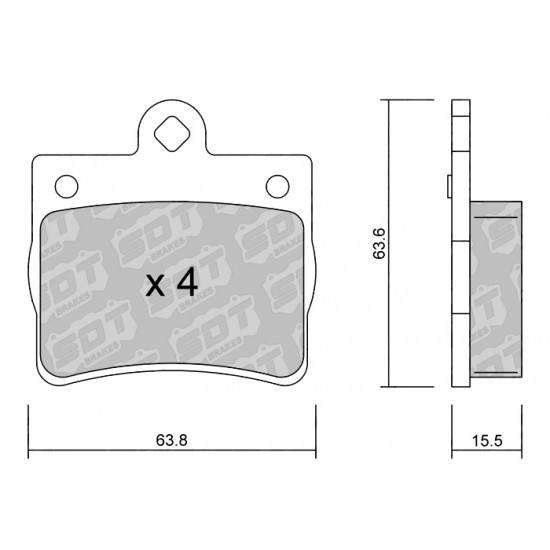 Klocki Galfer/SDT Brakes High Performance S-50 2179800