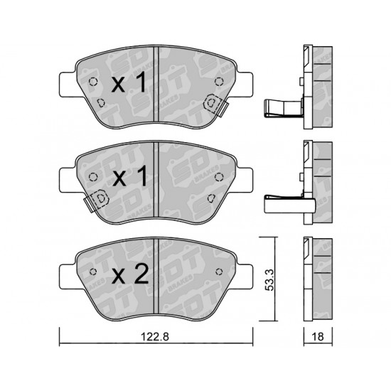 Klocki Galfer/SDT Brakes High Performance S-50 2180403