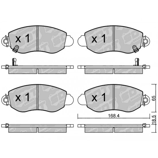 Klocki Galfer/SDT Brakes High Performance S-50 2182200