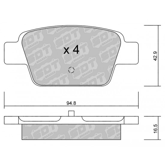 Klocki Galfer/SDT Brakes High Performance S-50 - Fiat Stilo tył