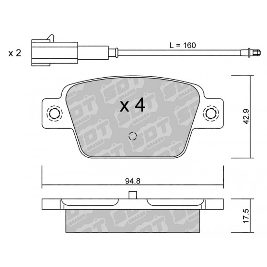 Klocki Galfer/SDT Brakes High Performance S-50 2182501