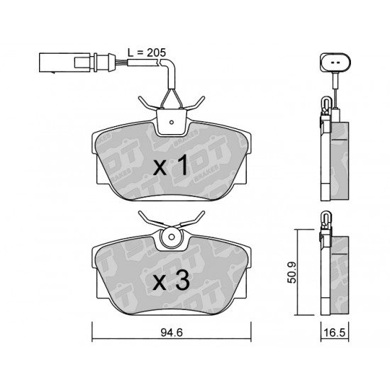 Klocki Galfer/SDT Brakes High Performance S-50 2182702