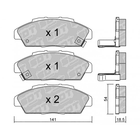 Klocki Galfer/SDT Brakes High Performance S-50 2183100