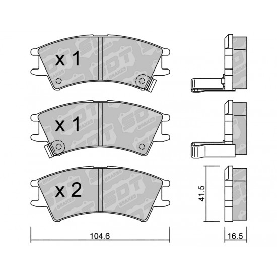 Klocki Galfer/SDT Brakes High Performance S-50 2183200