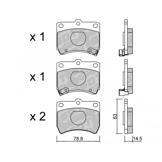 Klocki Galfer/SDT Brakes High Performance S-50 2184600