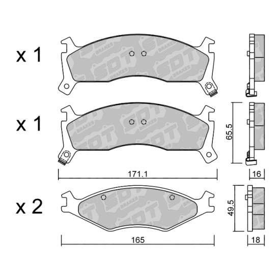 Klocki Galfer/SDT Brakes High Performance S-50 2185100