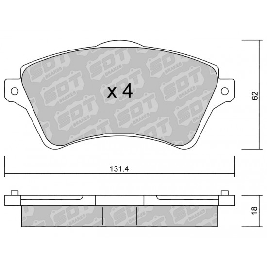 Klocki Galfer/SDT Brakes High Performance S-50 2185400