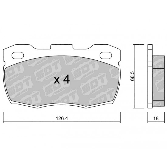 Klocki Galfer/SDT Brakes High Performance S-50 2185600