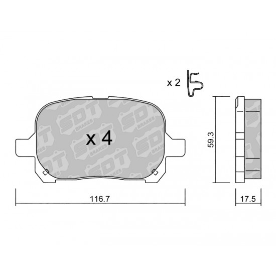 Klocki Galfer/SDT Brakes High Performance S-50 2186100