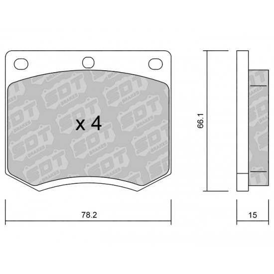 Klocki Galfer/SDT Brakes High Performance S-50 2186200