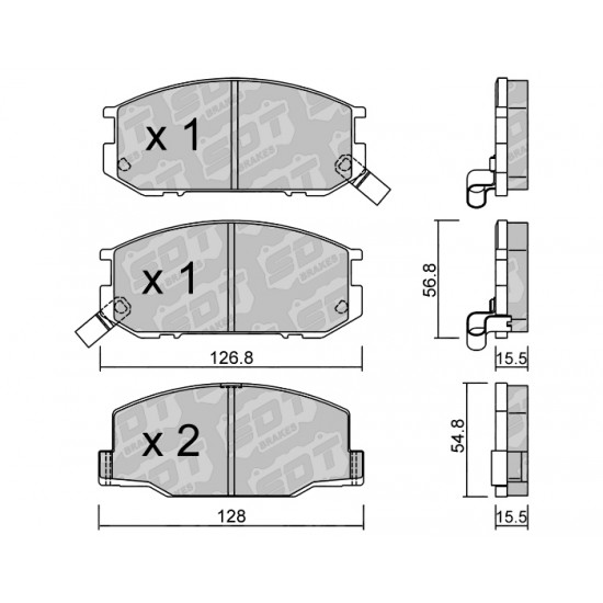 Klocki Galfer/SDT Brakes High Performance S-50 2186300