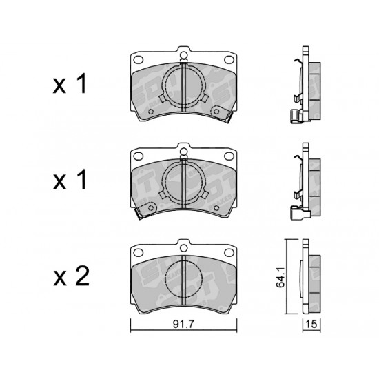 Klocki Galfer/SDT Brakes High Performance S-50 2186400