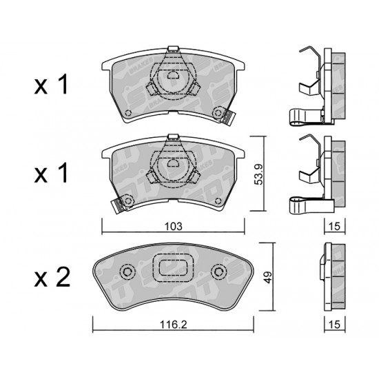 Klocki Galfer/SDT Brakes High Performance S-50 2186500