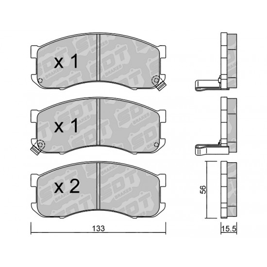 Klocki Galfer/SDT Brakes High Performance S-50 2186700