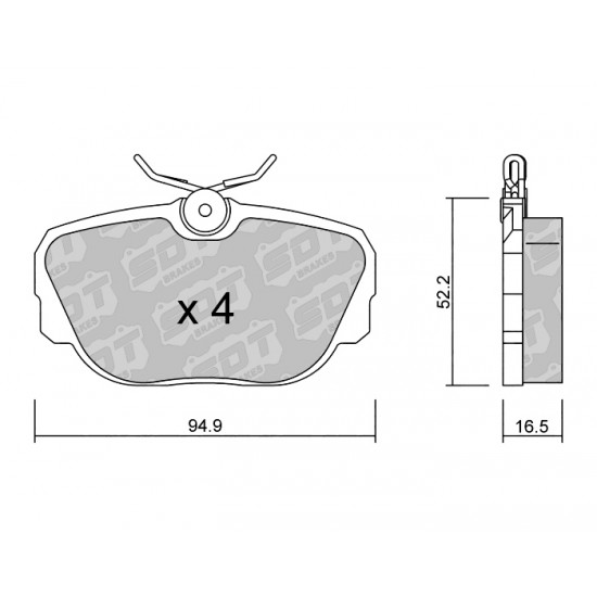 Klocki Galfer/SDT Brakes High Performance S-50 2187100