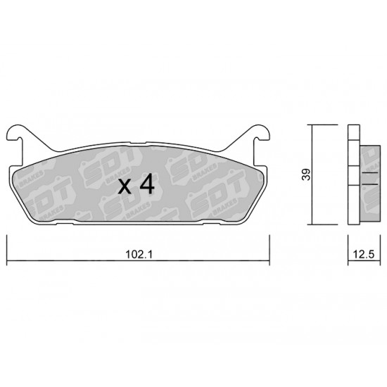 Klocki Galfer/SDT Brakes High Performance S-50 2187300