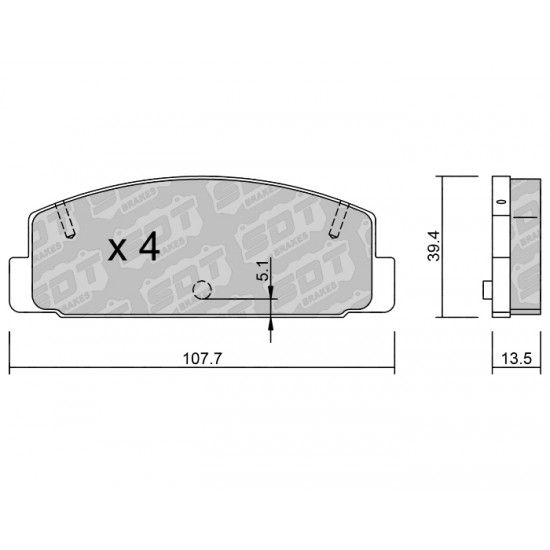 Klocki Galfer/SDT Brakes High Performance S-50 2187500