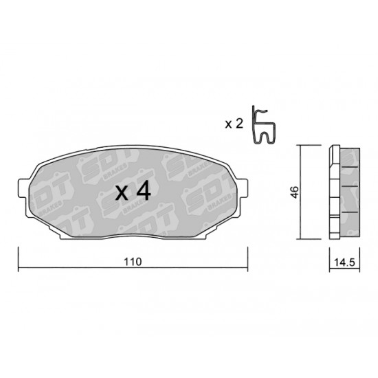 Klocki Galfer/SDT Brakes High Performance S-50 2187600