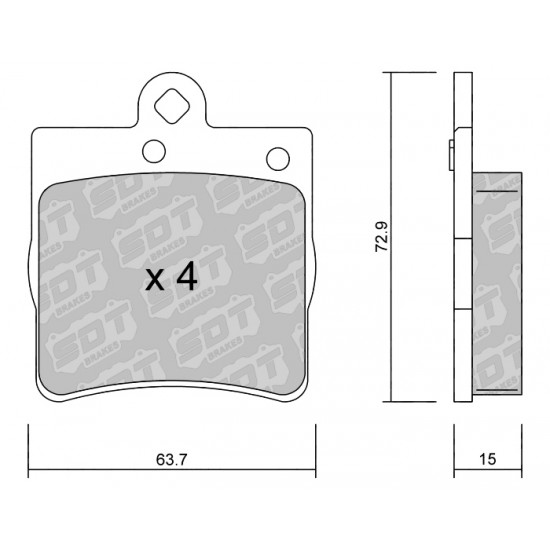 Klocki Galfer/SDT Brakes High Performance S-50 2188000