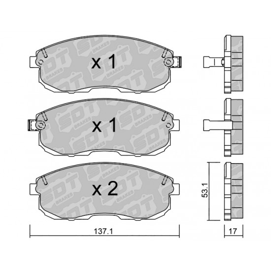 Klocki Galfer/SDT Brakes High Performance S-50 2188700