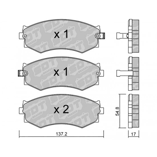 Klocki Galfer/SDT Brakes High Performance S-50 2188900