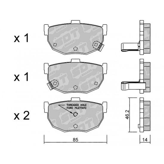 Klocki Galfer/SDT Brakes High Performance S-50 2189100