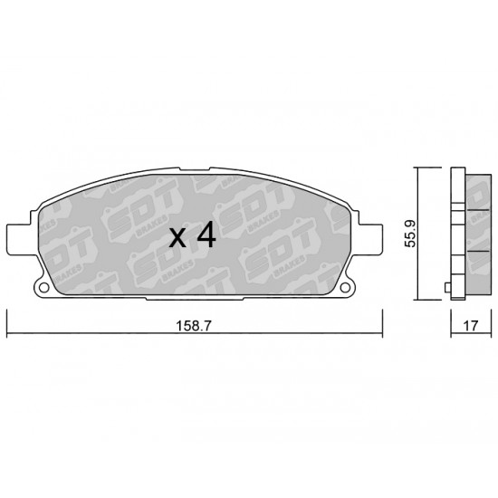 Klocki Galfer/SDT Brakes High Performance S-50 2189300