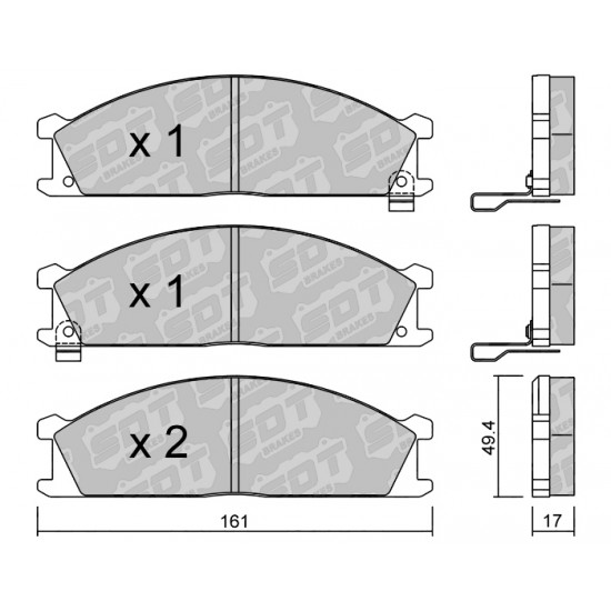 Klocki Galfer/SDT Brakes High Performance S-50 2189400