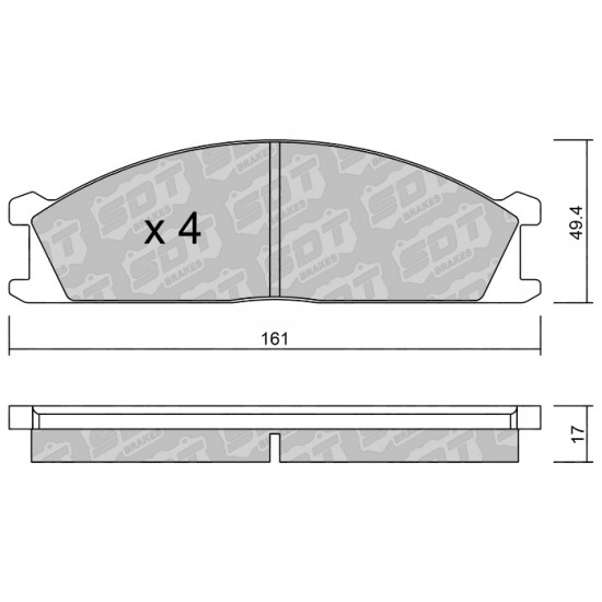 Klocki Galfer/SDT Brakes High Performance S-50 2189401