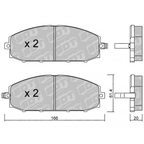 Klocki Galfer/SDT Brakes High Performance S-50 2189500