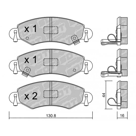 Klocki Galfer/SDT Brakes High Performance S-50 2189600