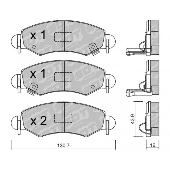 Klocki Galfer/SDT Brakes High Performance S-50 2189601