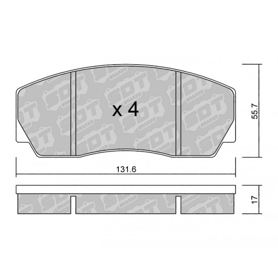 Klocki Galfer/SDT Brakes High Performance S-50 2190100