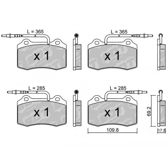 Klocki Galfer/SDT Brakes High Performance S-50 2190502