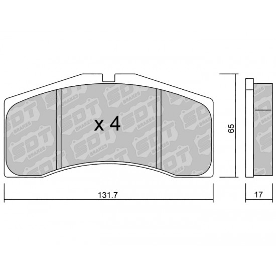 Klocki Galfer/SDT Brakes High Performance S-50 2190700