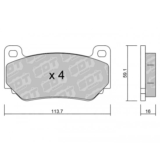 Klocki Galfer/SDT Brakes High Performance S-50 2191900